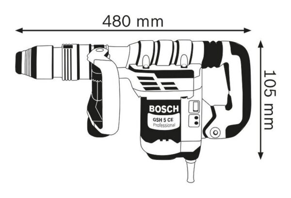 gsh 5 ce 0611321000 bosch hamer za stem sds max 1 150w