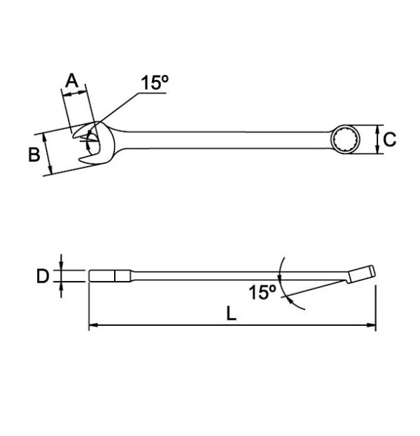 COMBINATION WRENCH AEROSPATIAL