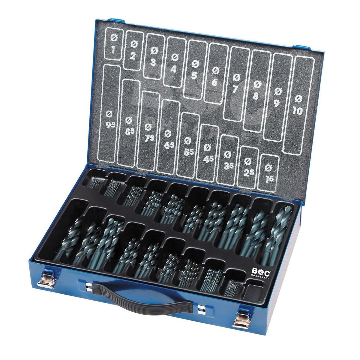BOHRCRAFT Set burgije HSS-R DIN338 1-10/170 kom BOHRCRAFT Set burgije HSS-R DIN338 1-10/170 kom
