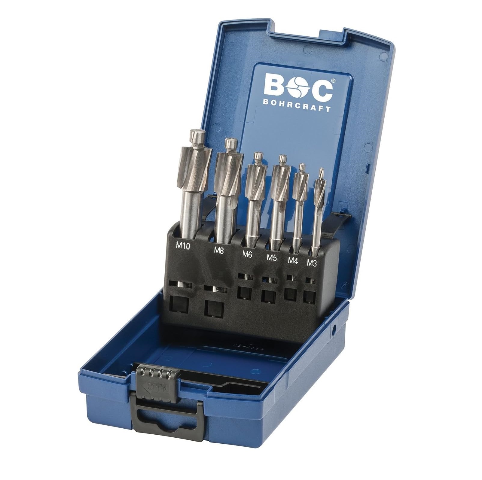 BOHRCRAFT Set upuštača DIN373 M3-M10, 6 kom BOHRCRAFT Set upuštača DIN373 M3-M10, 6 kom