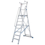 KRAUSE Stabilo stojeće merdevine sa platformom i lancem, 8 gazišta