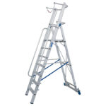 KRAUSE Stabilo stojeće merdevine sa platformom i lancem, 7 gazišta