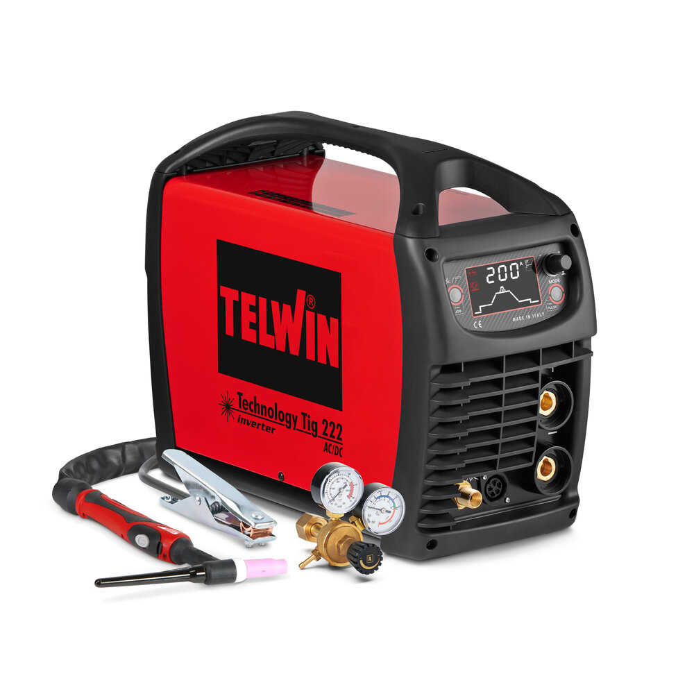 TELWIN Inverter TECHNOLOGY TIG 222 AC/DC ACC TELWIN Inverter TECHNOLOGY TIG 222 AC/DC+ACC